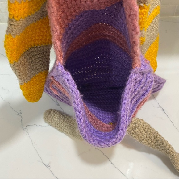 Crochet Rabbit bunny child backpack - Picture 7 of 10